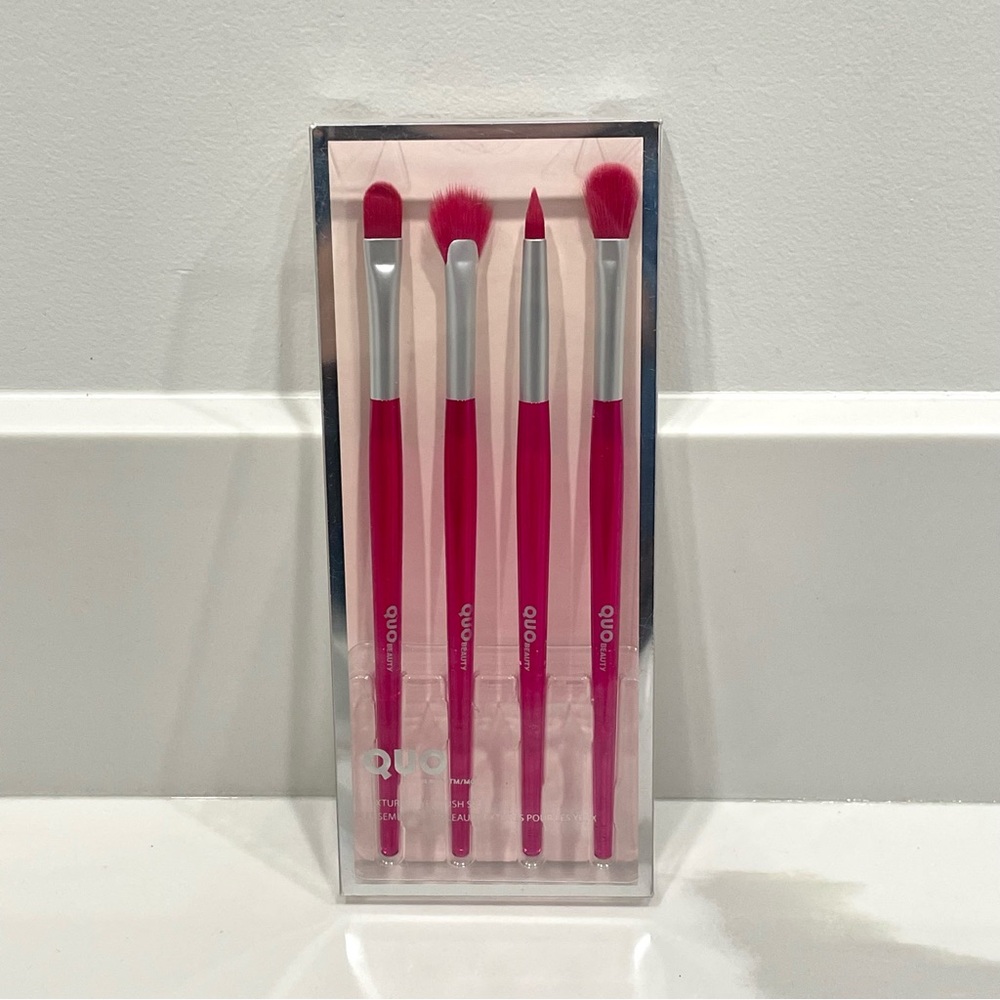 NEW Quo Beauty Textured Eye Makeup Brush Set